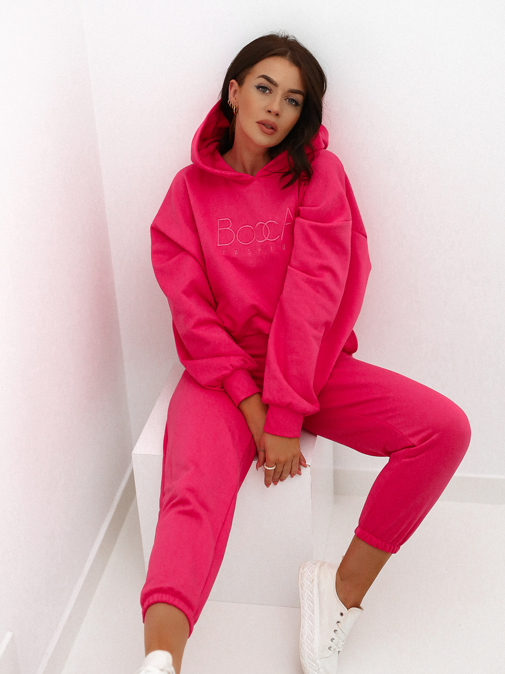 matching pink tracksuit set