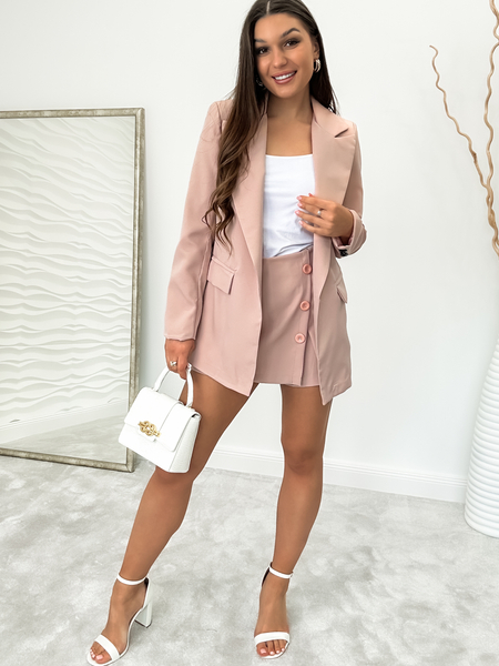 Brudny róż spódnico-szorty Jennifer