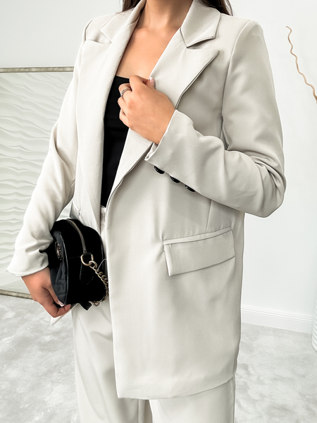 Beżowy żakiet oversize Jennifer