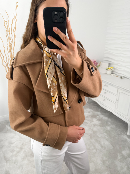 Camel krótki płaszcz Paris