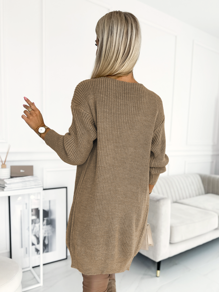 Cappuccino klasyczny kardigan Rumiko