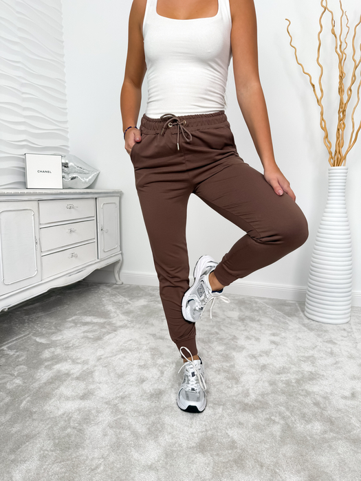 Kakao  klasyczne spodnie dresowe Sonia