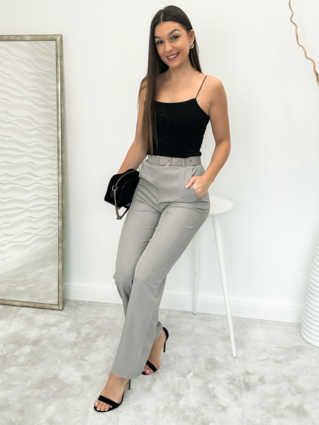 Szare eleganckie spodnie Sabrina