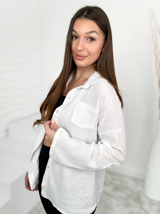 Biała koszula muślinowa