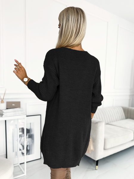 Czarny klasyczny kardigan Rumiko