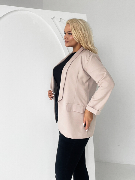 Beżowy klasyczny żakiet Margaux