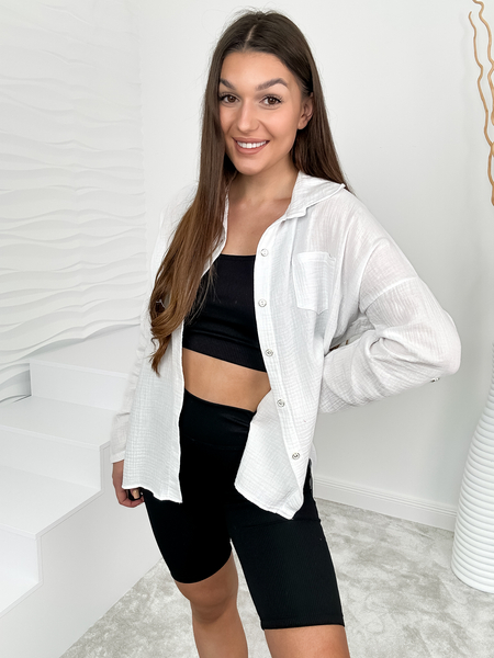 Biała koszula muślinowa