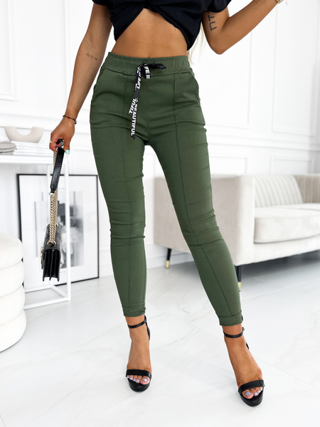 Khaki cygaretki z przeszyciem