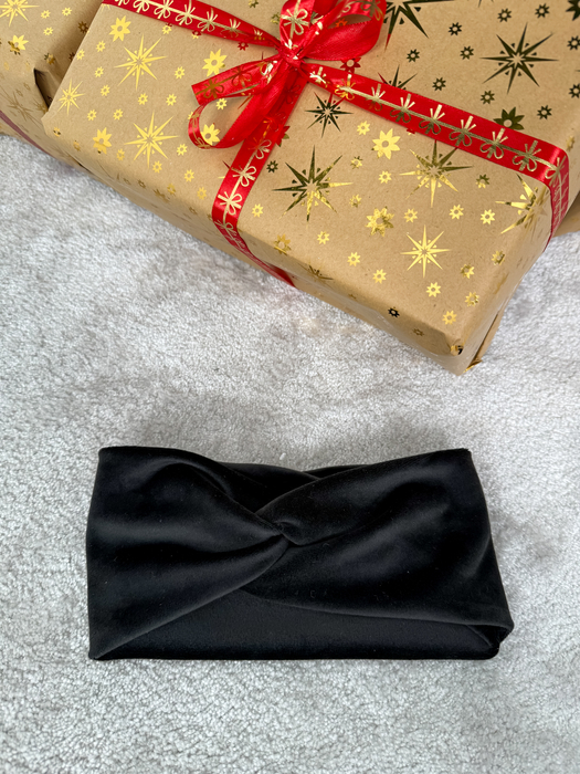 Czarna opaska welurowa