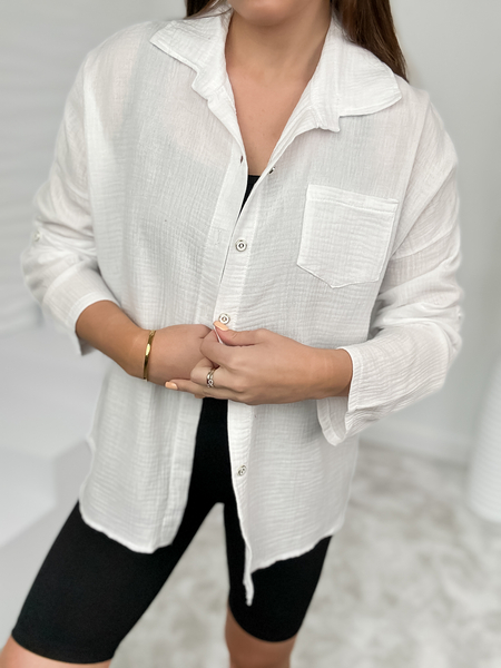 Biała koszula muślinowa