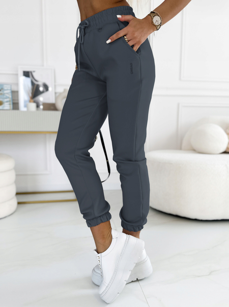 Grafitowe spodnie dresowe