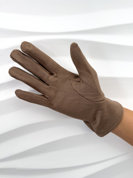 Fango rękawiczki z ozdobnym elementem