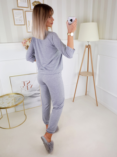 Szara piżama wzór łapacz snów