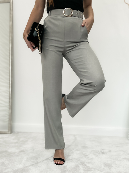 Szare eleganckie spodnie Sabrina