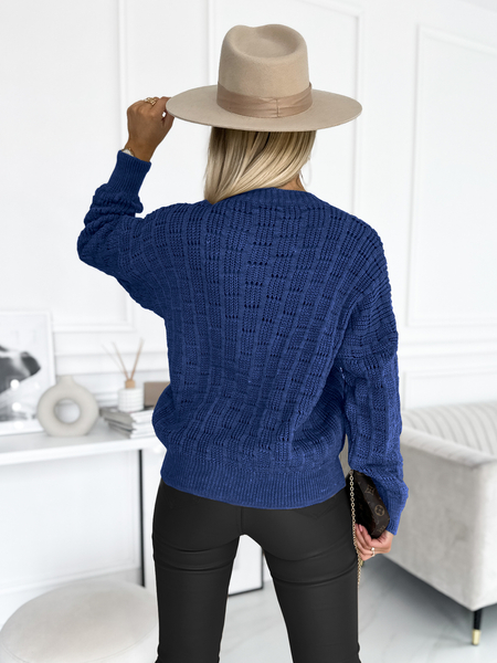 Chaber ażurowy sweter Luna