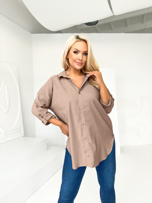 Brązowa koszula oversize Anette