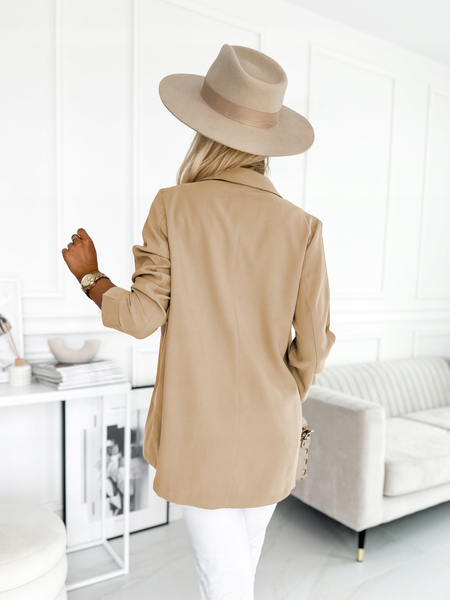 Nude żakiet oversize