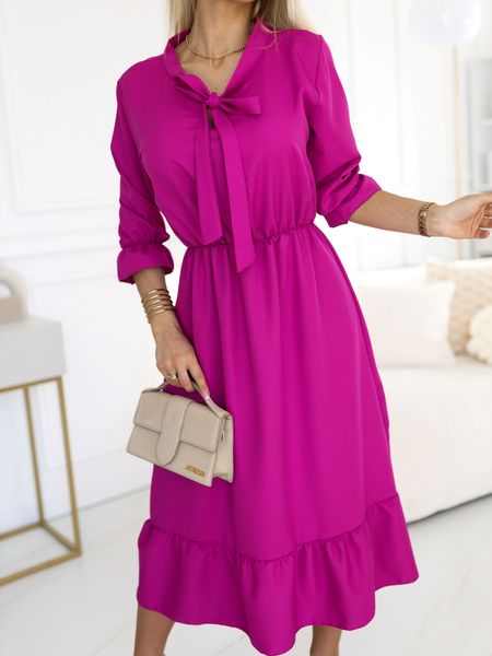 Biskupia sukienka z wiązaniem pod szyją Valerie