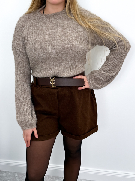 Fango moher i wełna sweter dzwonek